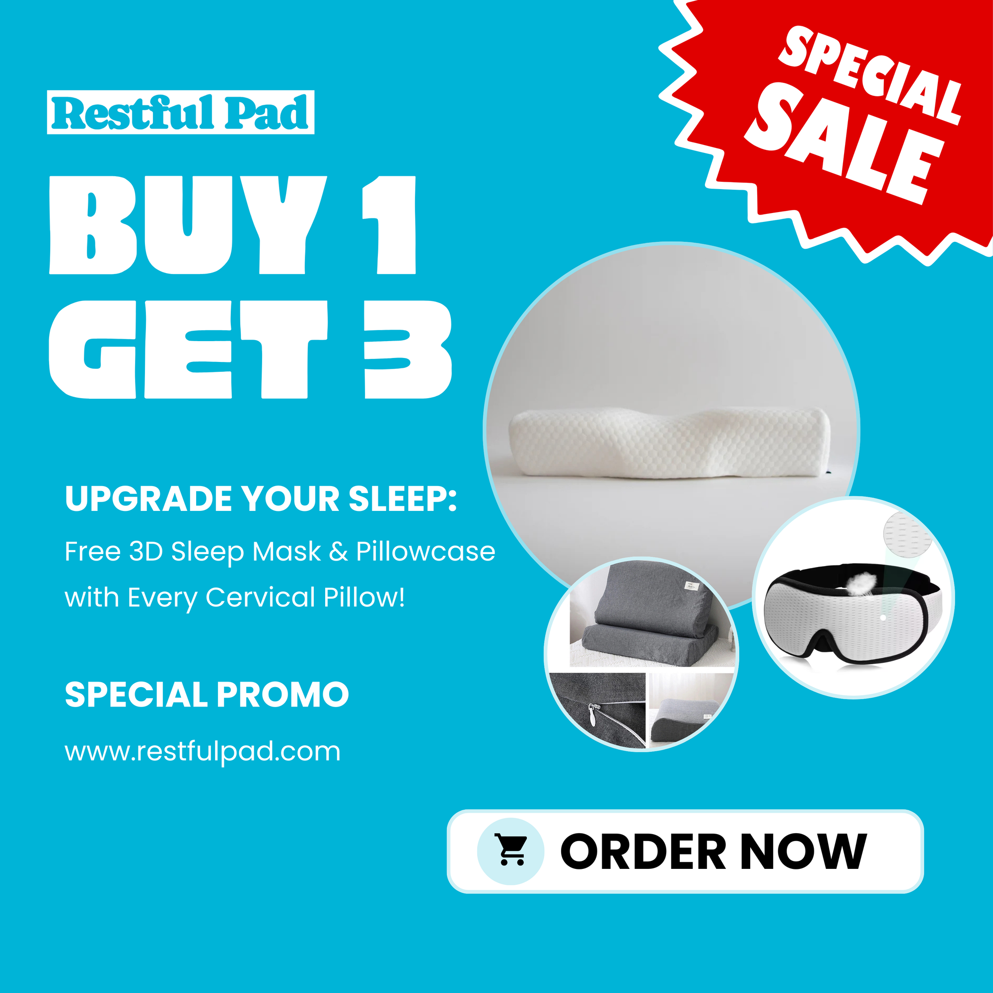 Cervical Pillow for Neck & Shoulder Pain Relief