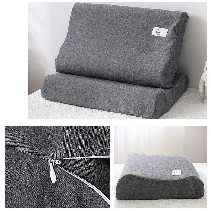 Soft Pillowcase – Zippered Cotton Linen Cover (40x60cm)